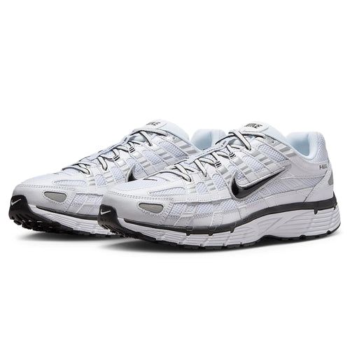 Nike P-6000 White Metallic Silver Black