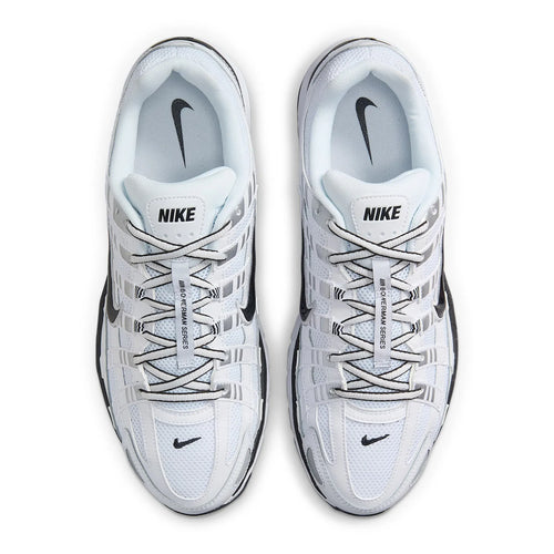 Nike P-6000 White Metallic Silver Black
